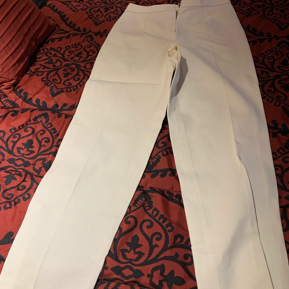 Chanel White Cotton Pants